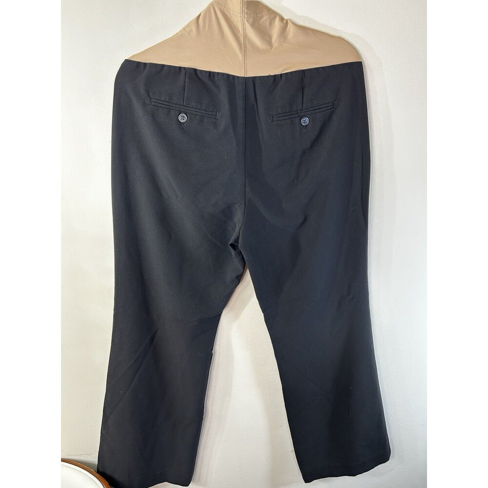 Duo Maternity Pull-On Dress Pants Over-Belly Panel Stretch Pockets M 28" - Picture 2 of 6